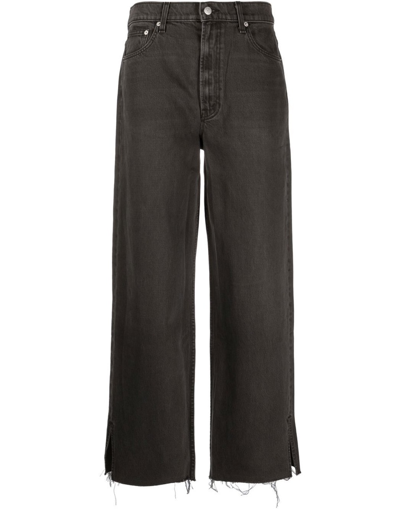 Mother Damen Fun Dip Puddle Wide-Leg-Jeans