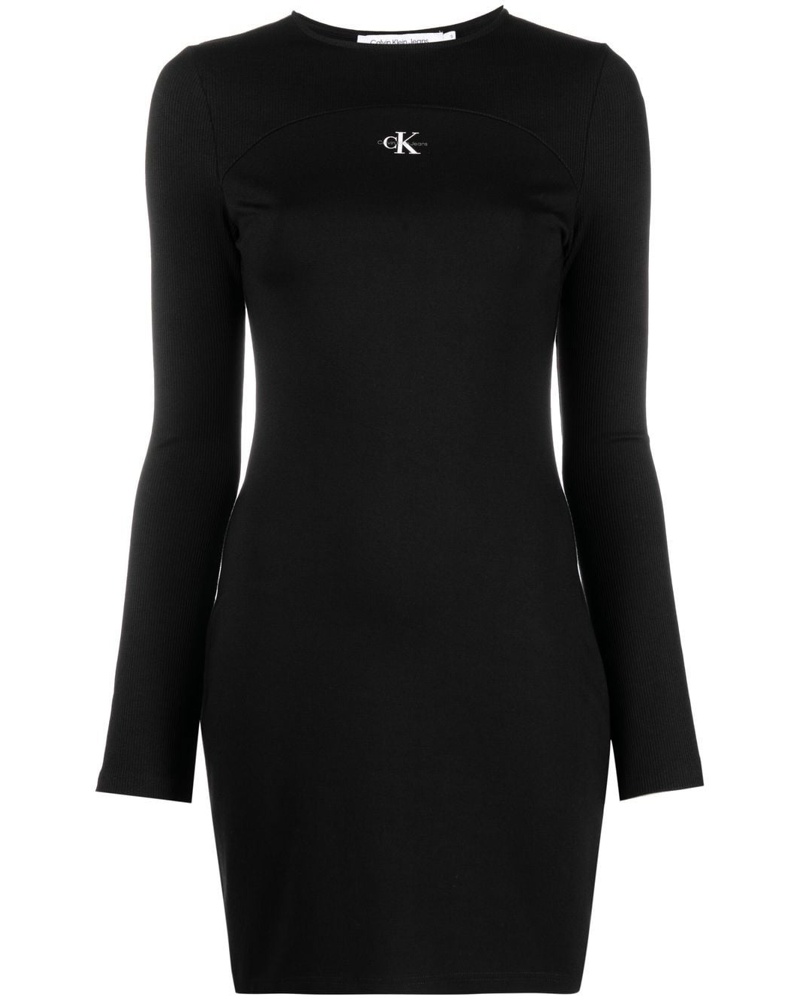 Calvin Klein Damen Kleid mit Logo-Print