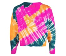 Kaschmirpullover mit abstraktem Print
