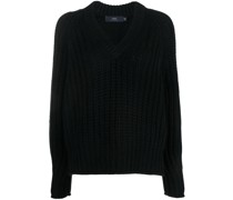 Gerippter Kaschmirpullover