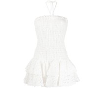 Minikleid mit Lochstickerei