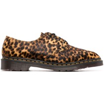 Schnürschuhe mit Animal-Print