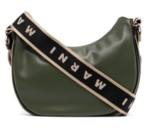 Schultertasche mit Logo-Riemen