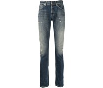 Ausgeblichene Slim-Fit-Jeans