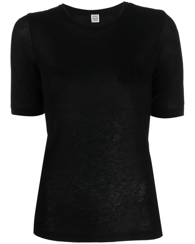 Totême Damen T-Shirt mit rundem Ausschnitt