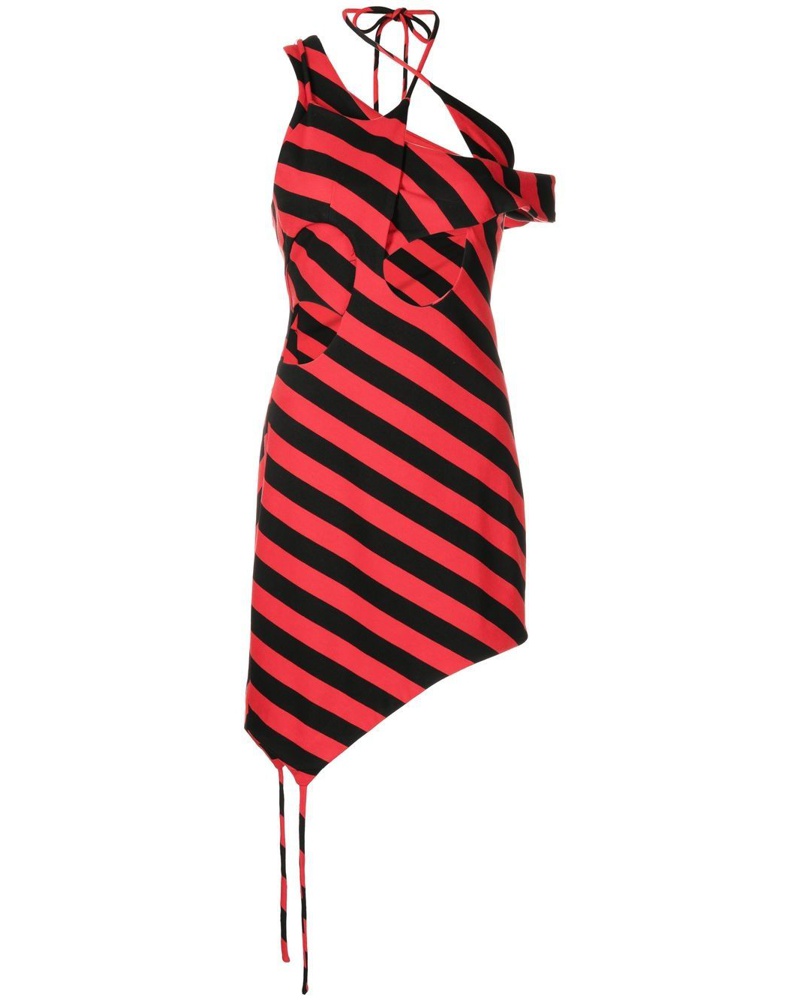 Monse Damen Asymmetrisches Kleid mit Cut-Out