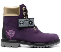Schnürstiefel mit Logo-Etikett