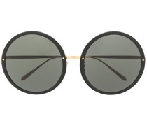 Runde Oversized-Sonnenbrille