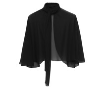 Georgette-Bluse im Cape-Styles