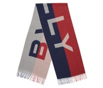 Schal aus Logo-Jacquard mit Fransen