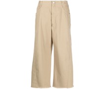 Weite Hart Cropped-Hose