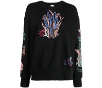 Sweatshirt mit Blumen-Print