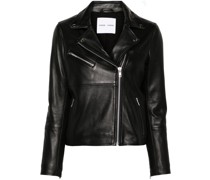 Tautou leather biker jacket