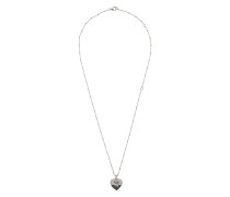 'Onyx' Halskette mit Herz