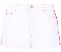 Jeans-Shorts mit Logo-Patch
