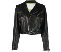 leather biker jacket