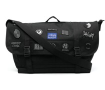 Kuriertasche mit Patch-Detail