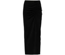 Paige ruched midi skirt