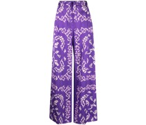 Pretsi Palazzohose mit Bandana-Print
