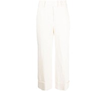 Cropped-Hose mit weitem Bein