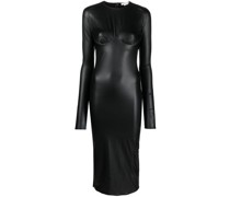 Kleid in Lederoptik