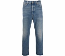 Tief sitzende Straight-Leg-Jeans