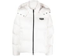 Gefütterte Jacke mit Logo-Patch