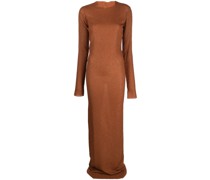 Gestricktes Kleid mit Stehkragen