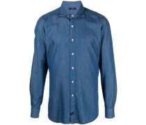 Langärmeliges Jeanshemd