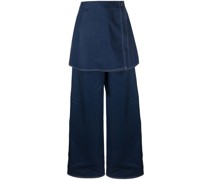 Jeans im Layering-Look