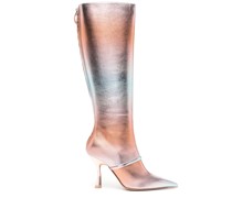 Stiefel in Metallic-Optik