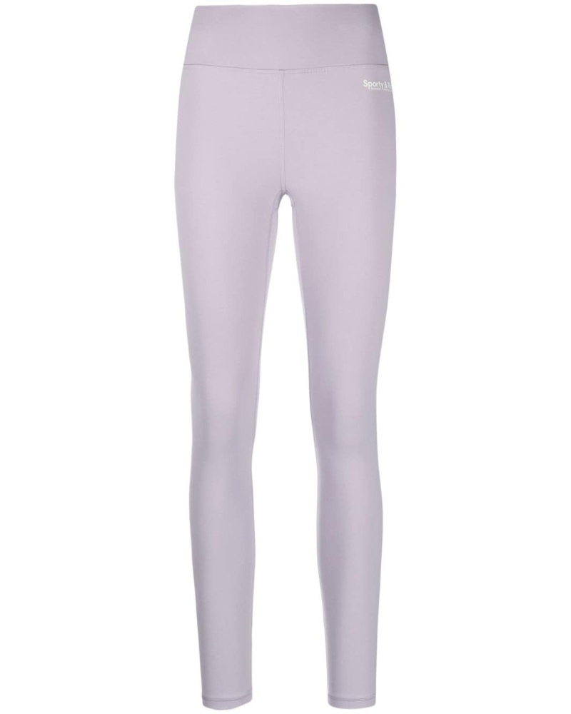 SPORTY & RICH Damen High-Waist-Leggings mit Logo-Print