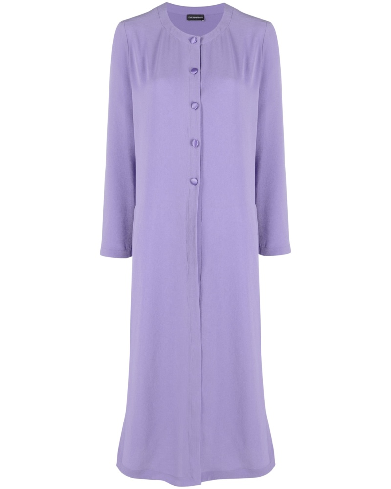 Emporio Armani Damen Mantel mit rundem Ausschnitt