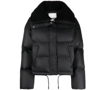 Daunenjacke im Layering-Look