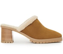 Mules mit Faux Shearling 70mm