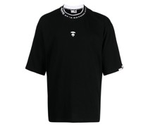 AAPE BY *A BATHING APE® logo-embroidered crew-neck T-shirt