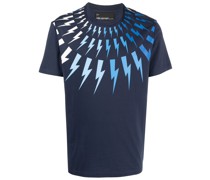 T-Shirt mit Blitz-Print