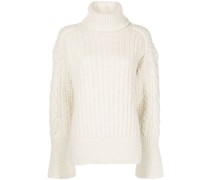 Gerippter Rollkragenpullover