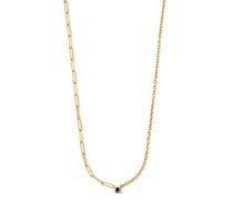 18kt Gelbgoldhalskette mit Diamant