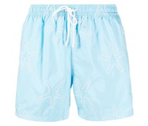 Badehose mit Sternstickerei