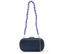 rhinestone-embellished clutch bag
