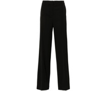 pressed-crease trousers