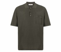 Fein gestricktes Poloshirt
