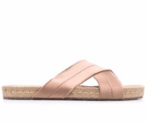 Sandalen mit überkreuzten Riemen