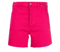 Hoch sitzende Jeans-Shorts
