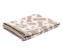 patterned-jacquard beach towel