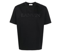 T-Shirt mit Logo-Stickerei