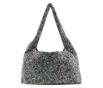 Armpit Schultertasche aus Kristall-Mesh