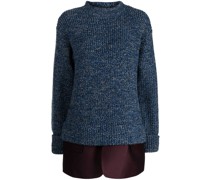 Strickpullover im Layering-Look