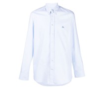 Button-down-Hemd mit Logo-Stickerei
